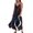 Navy, variant on Women's Flowy Casual Sleeveless Dress with Patriotic Theme, Lightweight Long Sundress, Pocket Design for Beach Vacations and Outdoor Activities,Blue L