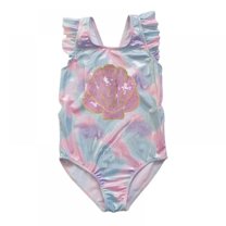 XBASW Kids Girls' One Piece Swimwear Sparkle Beachwear Bathing Suits Summer Camisole Swimsuit for 5-14 Years