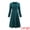 Green Blue, variant on DARING DIVA Wrap A-Line Pleated Midi Long Sleev Dress XL Wine Red