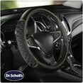 thumbnail image 4 of Dr. Scholl's Copper Infused Heat Press Grip Memory Foam Truck Steering Wheel Cover, 4 of 9