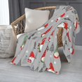 thumbnail image 4 of Christmas Throw Blanket Snowflake Blanket Luxury Soft & Lightweight Fuzzy Flannel Throw Blankets Christmas Holiday Decor for Living Room Couch Sofa Bed 40" x 50", 4 of 4