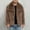 C_Brown Coats for Men, variant on LMOIPLI Men's Faux Fur Coats Open Front Fleece Long Sleeve Solid Color Jacket Warm Winter Fashion Casual Coats Brown M