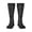3 Black, variant on Womens Scissors And Comb Hair Stylist Salon Knee High Socks Comfy Thermal Boot Long Socks