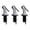 3791, variant on Windfall 3Pcs Stainless Steel Classic Bottle Pourers Tapered Spout - Liquor Pourers with Rubber Dust Caps Oil Vinegar Bottle Stopper Spout Leakproof Nozzle Dispenser Wine Pourer