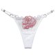 thumbnail image 2 of Tangas y tangas con bordado de flores para mujer, sexys, transparentes, de tiro bajo, con cintura ajustable, 2 of 4