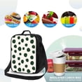 thumbnail image 4 of Balery Abstract Green Polka Dot Caja de Almuerzo y Bolsa de Almuerzo para Hombres y Mujeres, Bolsa de Almuerzo Reutilizable con Gran Capacidad, Bolsa de Almuerzo Aislada, 4 of 7