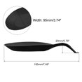 thumbnail image 2 of Silicona Cuchara Descanso, 7.68 x 3.74 Calor Resistente Cocina Utensilio Soporte Espátula Cucharón Descanso para Mostrador Estufa Tapa, Negro 2uds, 2 of 6