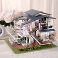 thumbnail image 3 of Miniature Dollhouse, Romantic French Style Portable Mini Dollhouse With 6 Led Lights For Gift Giving For Home Display Collection, 3 of 8