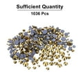 thumbnail image 3 of 1036 Pcs Rhinestones de Hotfix Cristales de Vidrio con Bolsa Transparente Kit de Arte de Uñas para Manualidades Ropa Decoración DIY 5 Tamaños (Set SS6-SS30, Dorado Oscuro), 3 of 6