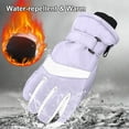 thumbnail image 3 of SDNall Women's Ski Gloves Thermal Lined, Waterproof Windproof Snow Gloves with Grip for Skiing Riding & Outdoor Sports, 3 of 8