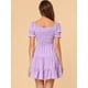 thumbnail image 5 of Vestido Fluido Con Escote Cuadrado Y Volantes En La Espalda Para Mujer Lavanda XS, 5 of 6