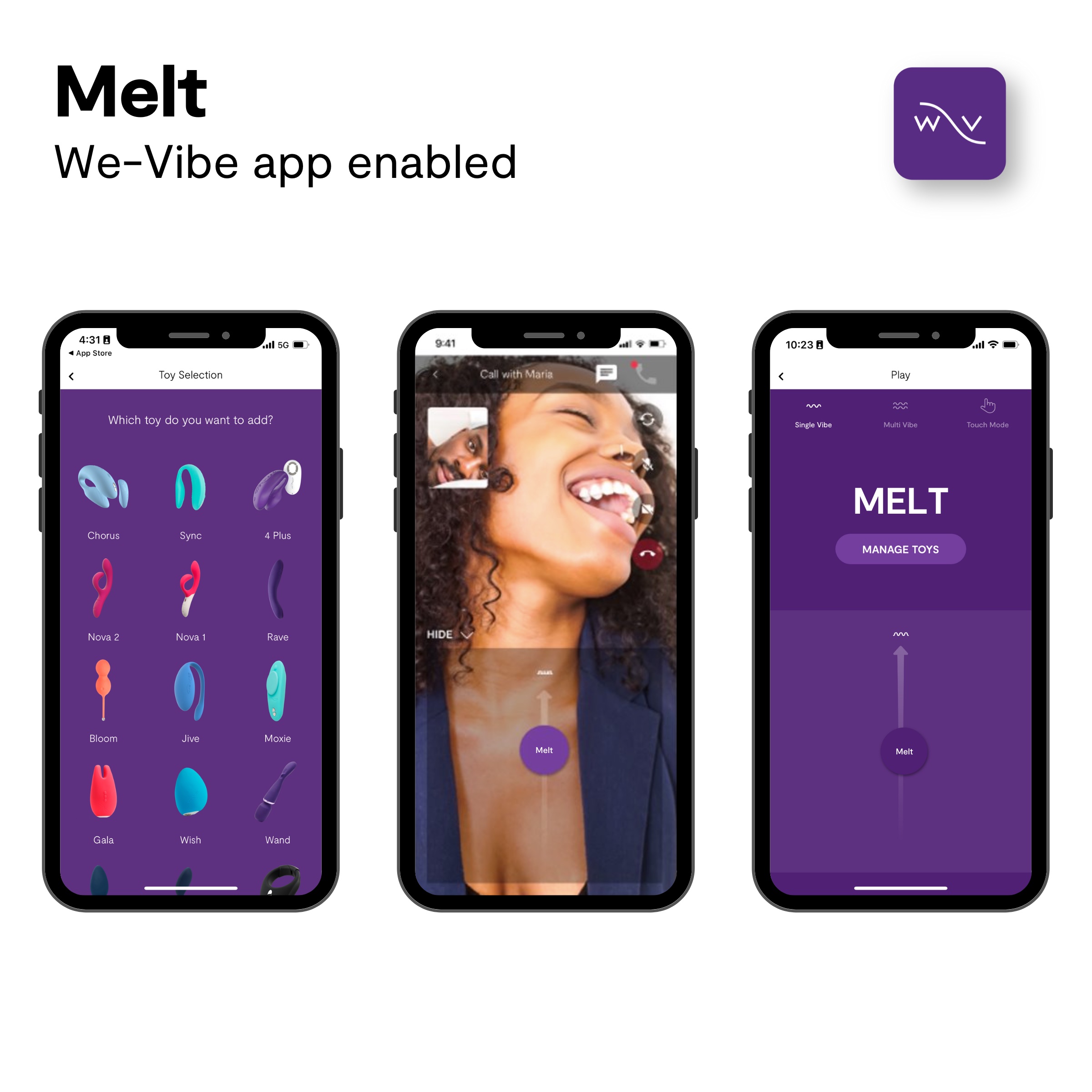 We-Vibe Melt Pleasure Air Stimulator with App, Pink - image 10 of 10