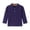 Purple, variant on Girls Boys Collared Long Sleeve Tee Top Button Placket Breathable Cotton Pullover Regular Fit Shirt for Kids School Casual Daily Outfits 2-3Y