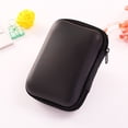 thumbnail image 3 of Bolsa de auriculares multiusos Bolsa de almacenamiento de cable USB Organizador de bolsa de viaje con estuche de malla EVA (negro), 3 of 5