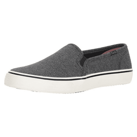 Keds Women's Double Decker Simmer Chambray Sneaker, Black, 6.5 M US
