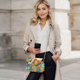 thumbnail image 2 of Pzuqiu Hippie FlowerWomen Leather Crossbody Bag Metal Chain Strap Craftsmanship Trendy Small Leather Crossbody Bags for Women Fashion for Daily Use and Travel, 2 of 7