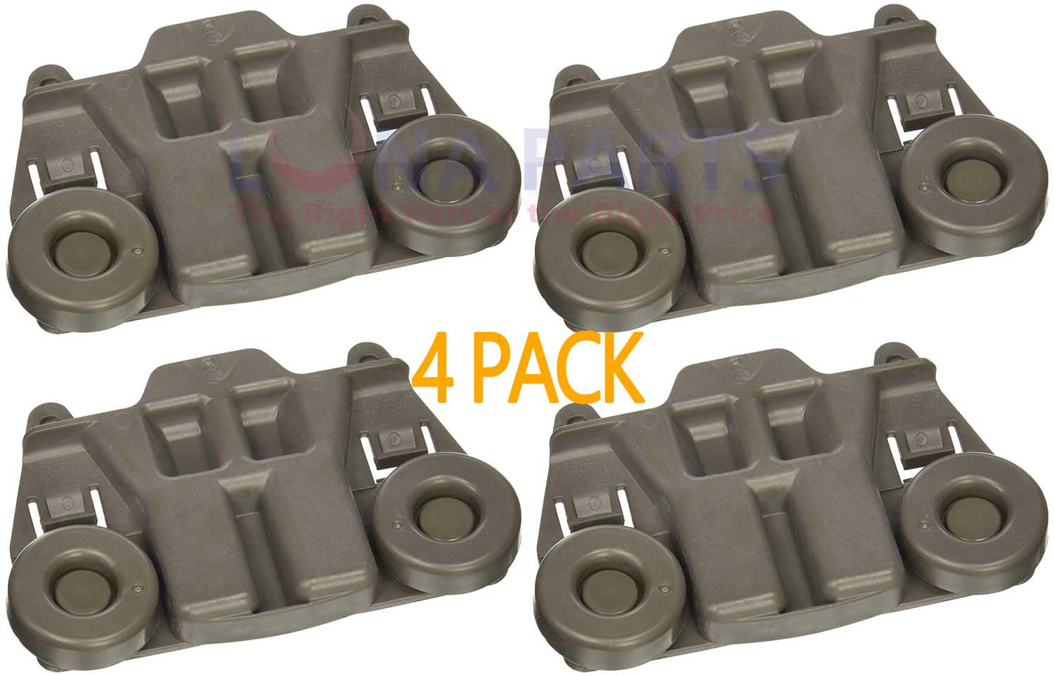 4pcs W10195416 for Whirlpool Dishwasher Wheel Assembly AP5983730 PS117221 HOT US 