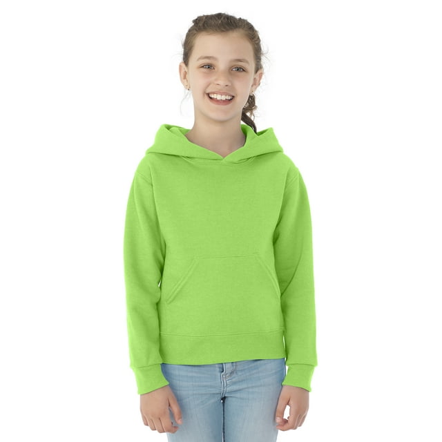 Jerzees Chandail à Capuchon en Molleton NuBlend pour Jeunes, TG, Vert Néon
