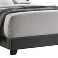 thumbnail image 2 of Fabric Upholstered Wooden Demi Wing Queen Bed with Camelback HeadboardGray - Saltoro Sherpi, 2 of 5