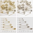 thumbnail image 4 of Safety Pins Size 2 (1 1/2") Gold Tone Bulk PK/100 Made in USA, 4 of 5