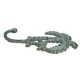 thumbnail image 6 of Pack Of 2 Cast Iron Verdigris Tropical Beach Coconut Palm Trees Coat Wall Hooks, 6 of 8