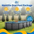 thumbnail image 2 of Blue Wave Montilla 12-ft x 24-ft Oval 52-in Deep Above Ground Swimming Pool 6in Top Rail Metal Wall Swimming Pool Package, 2 of 7