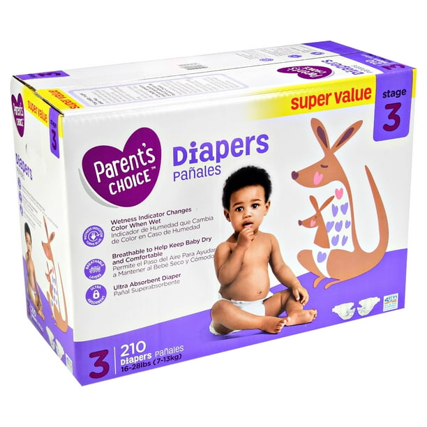 Parent's Choice Diapers, Size 5, 76 Diapers Walmart Business