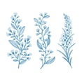 thumbnail image 3 of Leaf Flower Self-Adhesive Silk Screen Printing Stencil Painting T-Shirt Textile, 3 of 14