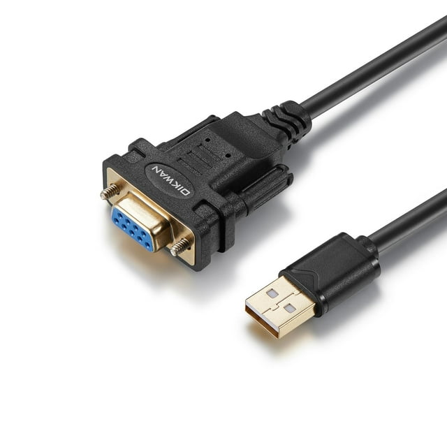 Adaptador conversor hembra de cable serie USB a RS232 DB9