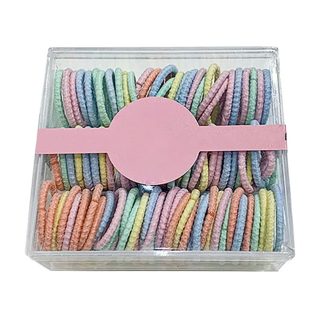 Élastiques à Cheveux pour Enfants - 100 Pcs Bandes Extensibles pour Queue de Cheval pour Filles