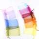 thumbnail image 2 of Bolsas de regalo de Organza para Navidad, embalaje de joyería con cordón, fiesta de boda de dulces para bolsas de regalo, 5x7cm, 7x9cm, 9x12cm, 10x15cm, 50 unidades por lote, 2 of 4