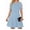 Light Blue, variant on Fit & Flare Women'S Short Sleeve Dresses 2026 Crew Neck Mini Empire Waist Dressy for Party Red