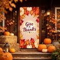 thumbnail image 5 of Fall Door Cover Thanksgiving Decorations Maple Leaves Thanksgiving Banner Fall Decor | Fall Decor for Indoor Outdoor Thanksgiving Themed Door Banner, Fall Decorations Supplies-70.8 × 35.4inch, 5 of 6