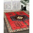 thumbnail image 2 of Ahgly Company Indoor Square Traditional Brown Persian Area Rugs, 5' Square, 2 of 6