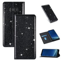Samsung Galaxy S8 Plus Wallet Case, Dteck Bling Slim PU Leather Magnetic Flip Folio Stand Case Cover Built-in One Card Holder For Samsung Galaxy S8 , Black