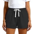 thumbnail image 3 of Women's Gym Workout Athletic Shorts Summer Lightweight Quick Drying Running Shorts with Pockets by Yigetop Black L, 3 of 7