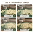 thumbnail image 7 of ODIKA 2'x3' Washable Throw Rug Non-Slip, Low Profile, Flatwoven, Easy Care Green Vintage Fish Forest Design Rustic Fishing Scene with Mountain Border for Hallway, Study Room, 7 of 7