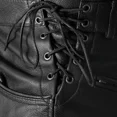 thumbnail image 3 of First Mfg Co - Baron - Men's Motorcycle Biker Riding Black Leather Pants - Size 30 - Side Lacing Detail Zipper Down The Legs, 3 of 3
