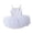 83# White, variant on Toddler Girls Ballet Leotard Back Cross Tutu Dresses Dance Clothes Black 5-6Y(120)