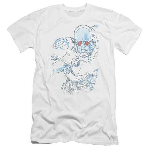 Batman Snowblind Freeze Premium Canvas T-Shirt Adult Slim Fit 30/1 White