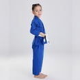 thumbnail image 4 of FLUORY Kids Youth Childrens All Around Brazilian Jiu Jitsu BJJ Gi no Belt, 4 of 5