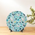 thumbnail image 6 of Honeii Sea Animal Print Elegant Bone China Decorative Plate, Porcelain Plate,Art Crafts,Ceramic Ornaments for Home Office Wall Decor-6in, 6 of 6
