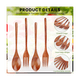thumbnail image 5 of Juego de 8 cucharas y tenedores de madera, juego de utensilios de madera de estilo japonés, cuchara de cocina hecha a mano, juego de cubiertos de viaje reutilizables B, 5 of 8