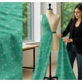 thumbnail image 5 of Soimoi Green Cotton Voile Fabric Artistic Flower Mandala Decor Fabric Printed Yard 56 Inch Wide, 5 of 7
