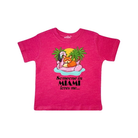 

Inktastic Someone in Miami Loves Me Gift Toddler Boy or Toddler Girl T-Shirt