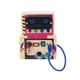 thumbnail image 2 of Tablero sensorial de madera LED Montessori, juguetes, tablero de actividades LED, interruptor de luces, tablero de actividades patrón de robot, 2 of 9