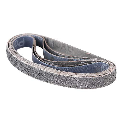 2 Inch x 27 Inch Sanding Belts 5 Pack Aluminum Oxide Sanding Belt Belt Sander Tool for Woodworking 60/80/120/240/320 Grits Metal Polishing 