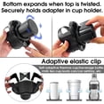 thumbnail image 4 of Portavasos multifuncional 2 en 1 para coche, adaptador de extensión para portavasos, soporte doble para botellas ajustable y giratorio de 360 grados, compatible con la mayoría de los coches., 4 of 5