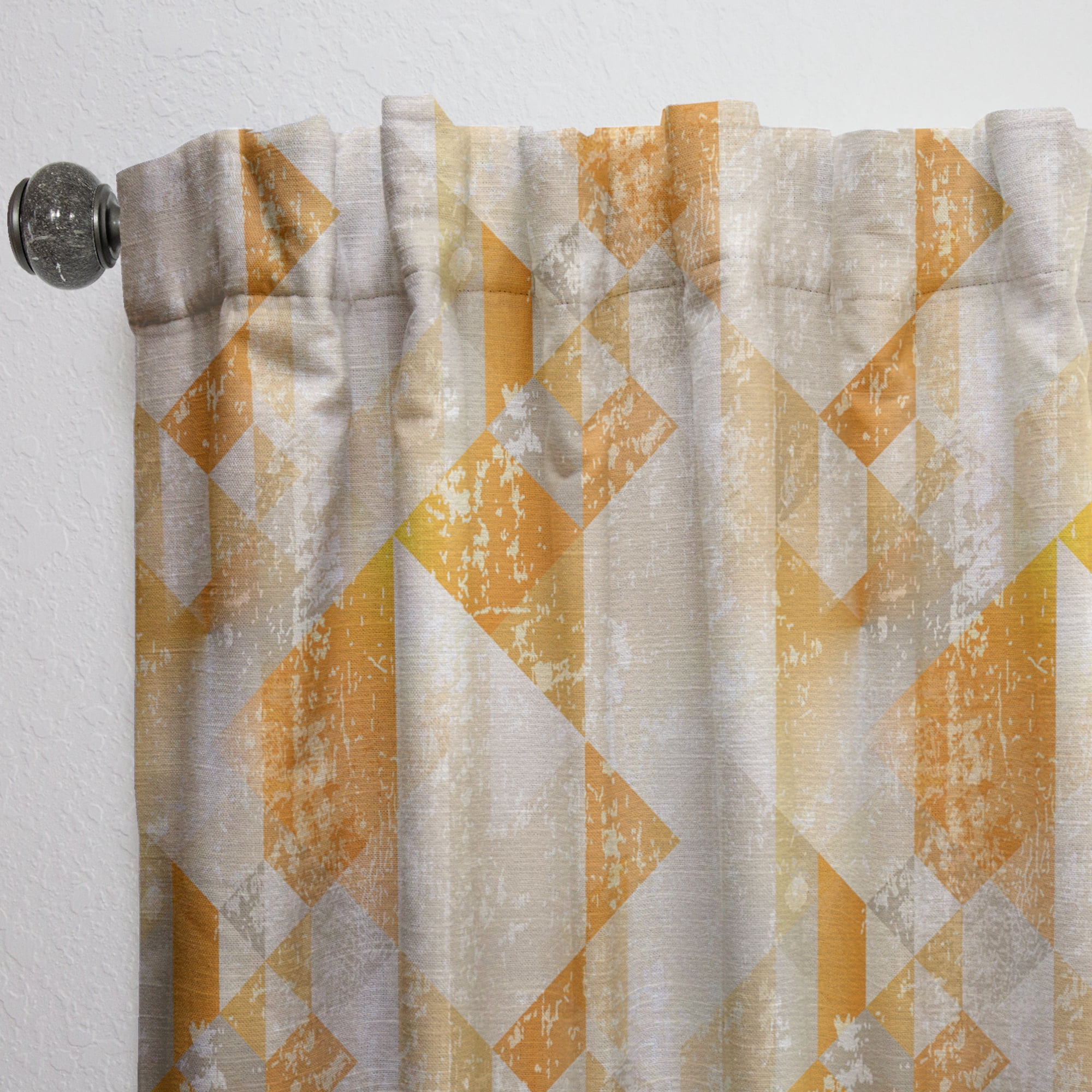 Designart 'Retro Gold Style' Modern Curtain Panel