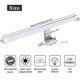 thumbnail image 2 of Luz Led para espejo de baño, iluminación frontal, Ac85-265v, luz de baño, 300mm, 2 of 4